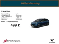 Ny Cupra Born VZ 239 kW (326 HK) 2026 Blå Hatchback