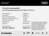 Gebraucht Audi A5 Sportback Advanced Plus 163 PS (119 kW) 2022 Silber Kleinwagen