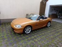 Second-hand Mazda MX5 110 CP (80 kW) 1997 Auriu Cabrio