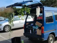 Gebraucht Piaggio Porter 63 PS (46 kW) 2010 Blau Van / Kleinbus