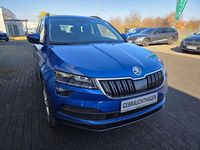 Gebraucht Skoda Karoq Style 110 PS (80 kW) 2021 Raceblau metallic (metallic) SUV