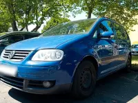 Gebraucht VW Touran Basis 116 PS (85 kW) 2003 Blau Van / Kleinbus