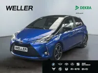 Gebraucht Toyota Yaris Style 111 PS (81 kW) 2017 Titanblau / dach schwarz Kleinwagen