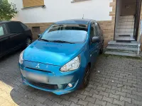 Gebraucht Mitsubishi Space Star 75 PS (55 kW) 2014 Blau Van / Kleinbus