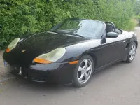 Gebraucht Porsche Boxster 220 PS (161 kW) 2002 Schwarz Cabrio