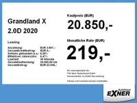 gebraucht Opel Grandland X 2.0D 2020 LED, Rückfahrkamera, PDC,