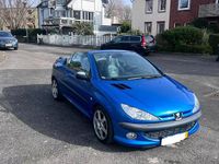 Gebraucht Peugeot 206 CC 109 PS (80 kW) 2002 Blau Cabrio