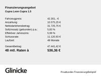 Neu Cupra Leon 150 PS (110 kW) 2026 Graphengrau Limousine