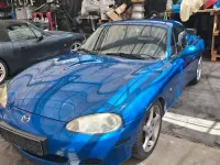Gebraucht Mazda MX5 110 PS (80 kW) 2002 Blau Cabrio