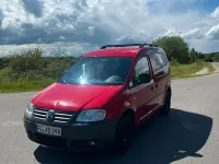 Brugt VW Caddy Life 80 HK (58 kW) 2008 Rød MPV