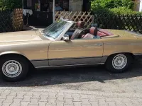 Gebraucht Mercedes SL500 241 PS (177 kW) 1985 Gold Cabrio