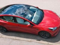 gebraucht Tesla Model 3 02/22, 24TKM, rot-weiß, EAP, Matrix