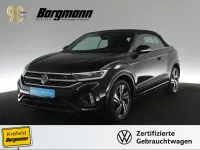 Gebraucht VW T-Roc Cabriolet R-line 150 PS (110 kW) 2022 Schwarz / deep black Cabrio