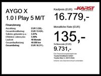 Neu Toyota Aygo X Play 72 PS (52 kW) 2026 Weiß SUV