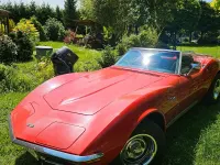 Gebraucht Corvette C3 194 PS (142 kW) 1972 Rot Cabrio
