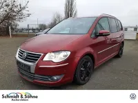 Gebraucht VW Touran Highline 170 PS (125 kW) 2010 Rot metallic Van / Kleinbus