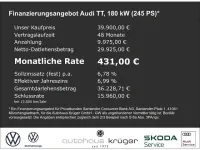 Gebraucht Audi TT S-Line 245 PS (180 kW) 2023 Weiß Coupé