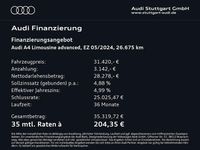 Gebraucht Audi A4 Advanced Plus 163 PS (119 kW) 2024 Manhattangrau metallic Limousine