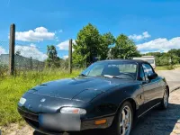 Gebraucht Mazda MX5 90 PS (66 kW) 1997 Schwarz Cabrio