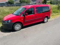 Gebraucht VW Caddy Maxi 105 PS (77 kW) 2014 Rot Van / Kleinbus