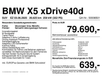 Gebraucht BMW X5 352 PS (258 kW) 2025 Skyscraper grau metallic SUV
