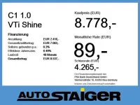 Gebraucht Citroën C1 Shine 72 PS (52 kW) 2021 Lackierung ultra smaragd metal Kleinwagen