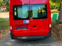 Gebraucht Ford Tourneo 101 PS (74 kW) 2012 Rot Van / Kleinbus
