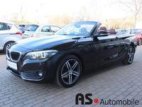 Gebraucht BMW 218 Advantage 136 PS (100 kW) 2018 Black sapphire metallic Cabrio