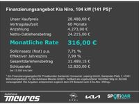 gebraucht Kia Niro 1.6 HEV Edition 7 Hybrid Navi Klimaautom SHZ