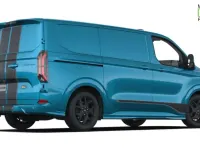 Neu Ford E-Transit Sport 160 kW (218 PS) 2026 Digital aqua blue metallic Van