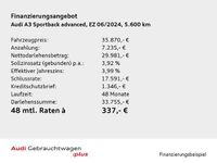 Gebraucht Audi A3 Advanced 150 PS (110 kW) 2024 Grau Limousine