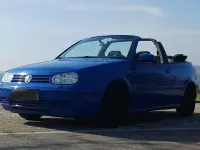Brugt VW Golf Cabriolet 101 HK (74 kW) 1998 Blå Cabriolet