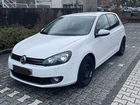 Gebraucht VW Golf VI Highline 122 PS (89 kW) 2009 Weiß Kleinwagen