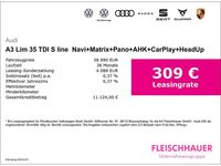 Gebraucht Audi A3 S-Line 150 PS (110 kW) 2023 Weiss Limousine
