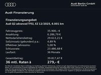 Gebraucht Audi Q2 Advanced Plus 150 PS (110 kW) 2025 Mythosschwarz metallic SUV