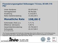 gebraucht VW T-Cross - 10 TSI DSG Style BEATS+KEYLESS+ACC+ACTIVEINFO