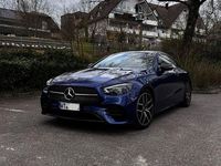 Second-hand Mercedes E220 AMG line 194 CP (142 kW) 2020 Albastru Coupe