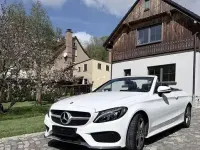Gebraucht Mercedes C200 AMG line 184 PS (135 kW) 2017 Polarweiss  unilack Cabrio
