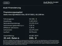 Gebraucht Audi e-tron Sportback S-Line 300 kW (408 PS) 2021 Florettsilber metallic SUV