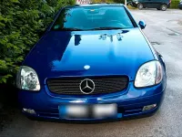 Gebraucht Mercedes SLK230 193 PS (141 kW) 1998 Blau Cabrio