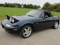 Gebraucht Mazda MX5 90 PS (66 kW) 1997 Blau Cabrio