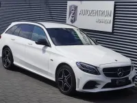 Gebraucht Mercedes C300e AMG line 306 PS (225 kW) 2019 Polarweiss  unilack Kombi