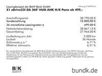 gebraucht BMW X1 xDrive23i DA 360° HUD AHK H/K Pano ab 499,-