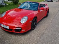 Gebraucht Porsche 997 Turbo 500 PS (367 kW) 2009 Rot Cabrio