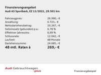 Gebraucht Audi A5 Sportback Basis 150 PS (110 kW) 2021 Brillantschwarz Kleinwagen