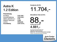 Gebraucht Opel Astra Edition 131 PS (96 kW) 2021 Rot Limousine