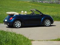 gebraucht VW Beetle New1.6 Cabrio, Blau/Beige, wenig Km