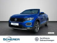 Gebraucht VW T-Roc Cabriolet Style 150 PS (110 kW) 2020 Blau Cabrio