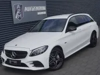 Gebraucht Mercedes C300e AMG line 306 PS (225 kW) 2019 Polarweiss  unilack Kombi