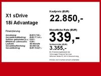 Gebraucht BMW X1 Advantage 140 PS (102 kW) 2017 Schwarz SUV